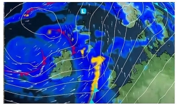 uk and europe weather forecast latest november 16 a large band of rain to spread the uk in two days