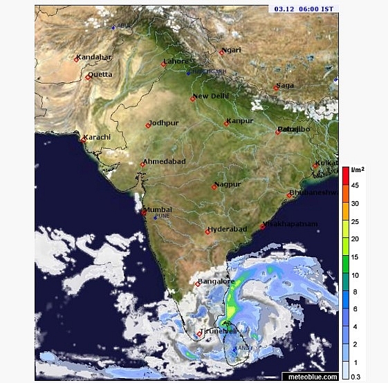 India weather forecast latest, December 3: Heavy rainfall by Cyclone Burevi brewing over southwest Bay of Bengal