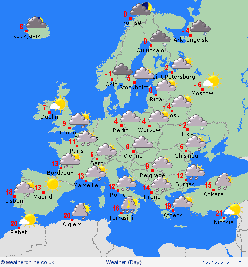 UK and Europe weather forecast latest, December 12: Strong winds and outbreaks of rain cover the UK