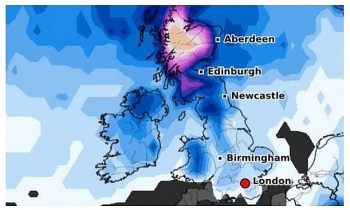 uk and europe weather forecast latest december 21 freezing sub zero temperatures and snow to sweep over the uk during christmas week