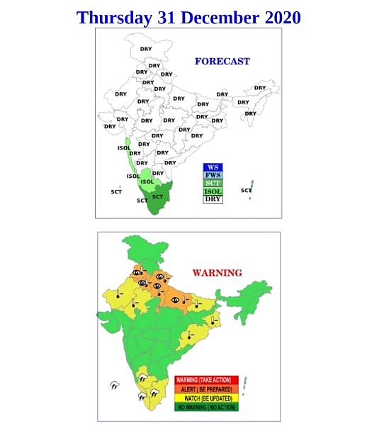 India weather forecast latest, december 31: a cold wave and dense fog set to blanket as temperatures fall