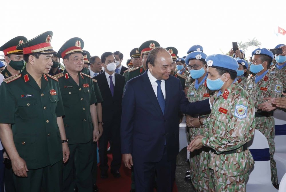 President Praises Peacekeeping Mission as Bright Spot of Vietnam's Multilateral Foreign Policy