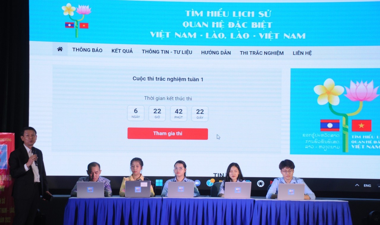 Online Quiz to Convey Message of Vietnam - Laos Special Friendship