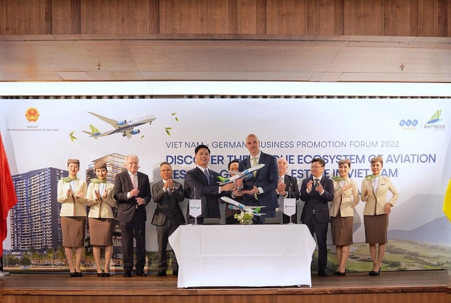 Three imperative signings were executed between Bamboo Airways and its strategic partners in Germany