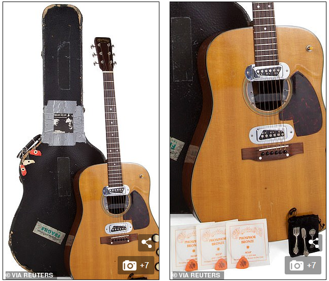 generation x icon and nirvana frontman kurt cobains unplugged guitar to garner 1 mn at auction