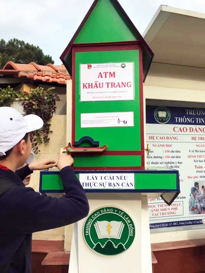 free face mask atm launched in da lat vietnam
