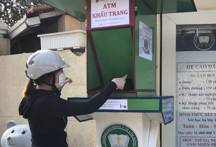 free face mask atm launched in da lat vietnam