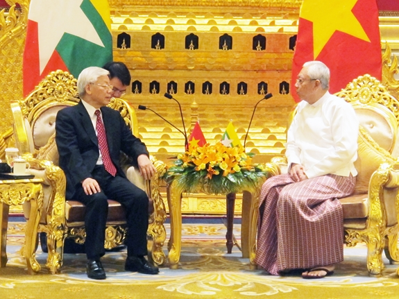 Myanmar and Vietnamese leaders exchange congratulatory messages on the 45th Anniversary of diplomatic relation establishment