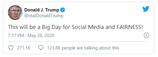 president trump amid media storm against his first reaction to 100000 deaths still focuses on make america great again