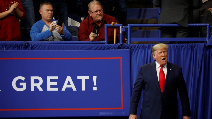 president trump amid media storm against his first reaction to 100000 deaths still focuses on make america great again