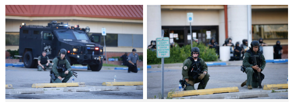 George Floyd death: US Policemen kneel to apologise; stand in solidarity with protesters