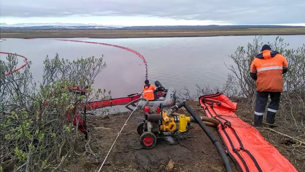 Huge fuel spill inside Arctic Circle, Russia's Putin declares state of emergency