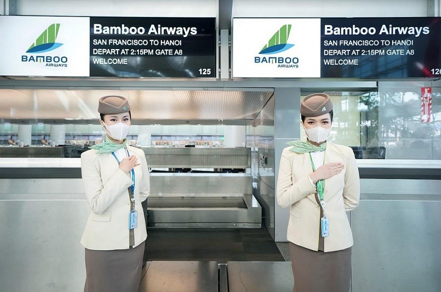 The hospitable cabin crew of Bamboo Airway