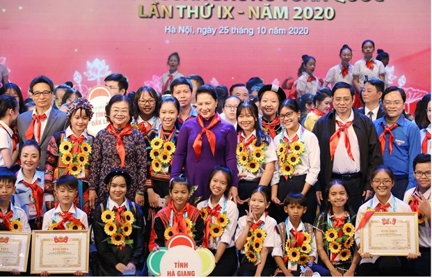 outstanding children honoured at hanoi ceremony