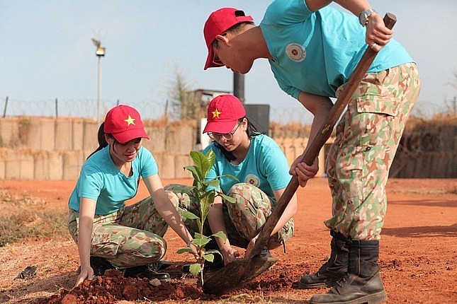 Vietnam's National Flag Flutters in South Sudan for 2022