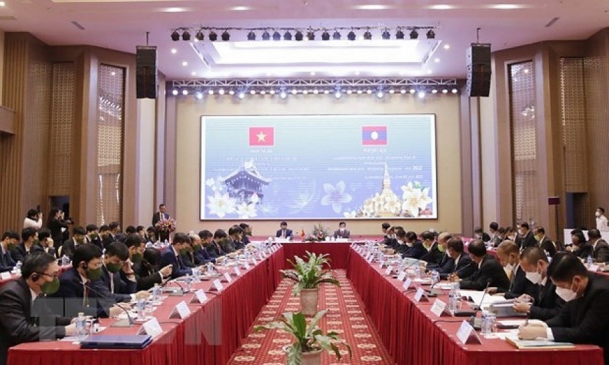  The 12th security co-operation conference between Vietnam and Laos. Photo:VNA