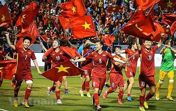 The U23 men’s and women’s football teams will be awarded the third-class Labour Order. Photo: VNA