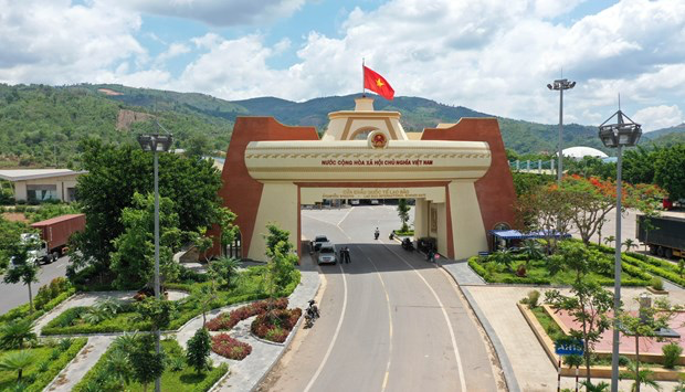 The Lao Bao International Border Gate of Vietnam's Quang Tri province is situated on the shared borderline with Laos (Photo: VNA)