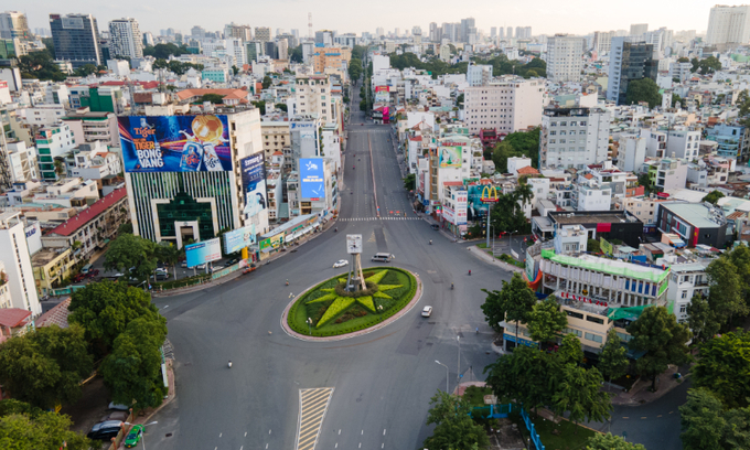 HCMC during a social distancing period on July 26, 2021. Photo: VnExpres