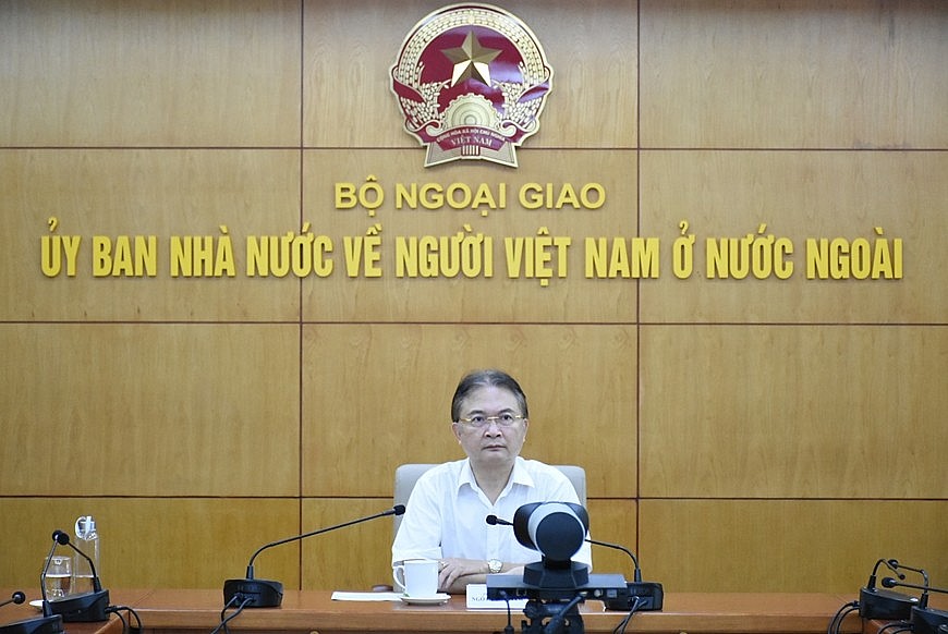 Ngo Huong Nam, deputy head of the State Committee for Overseas Vietnamese Affairs attended the event. Photo: qdnd.vn
