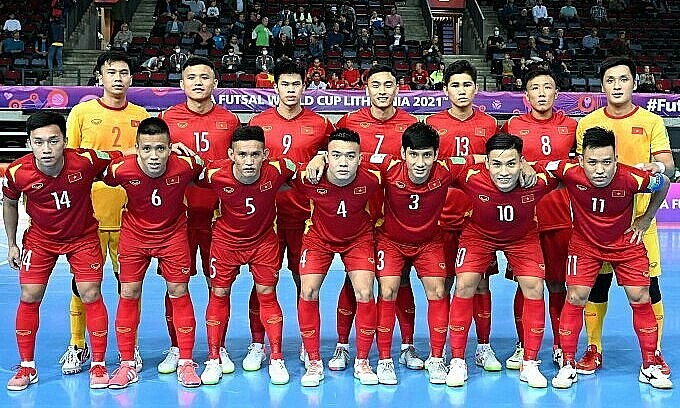 Vietnam squad at the FIFA Futsal World Cup 2021. Photo by Vietnam Football Federation. Photo: VnExpress