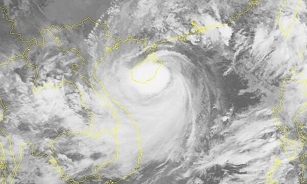 Satellite image of storm Kompasu, October 13, 2021. Photo: National Center for Hydro-Meteorological Forecasting