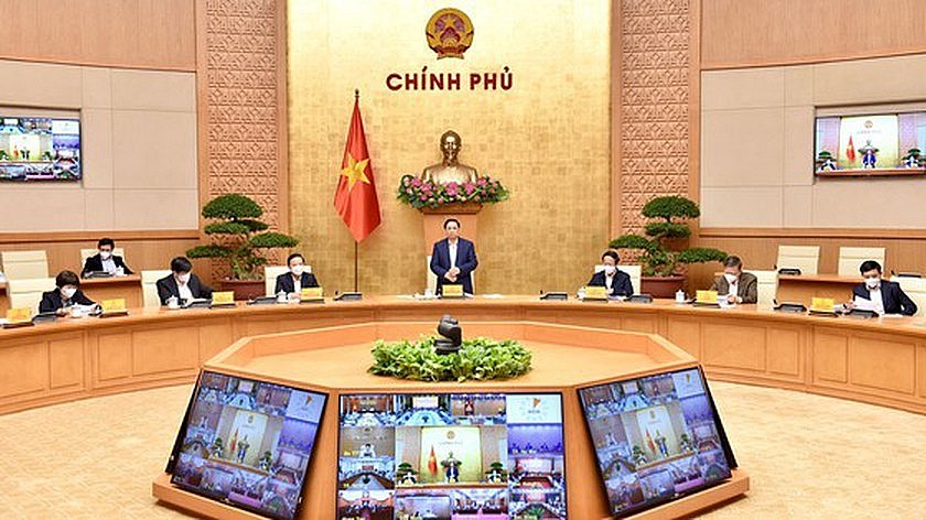 At the meeting chaired by PM Pham Minh Chinh. Photo: VGP