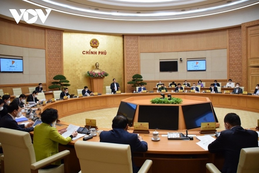At the cabinet meeting. Photo: VOV
