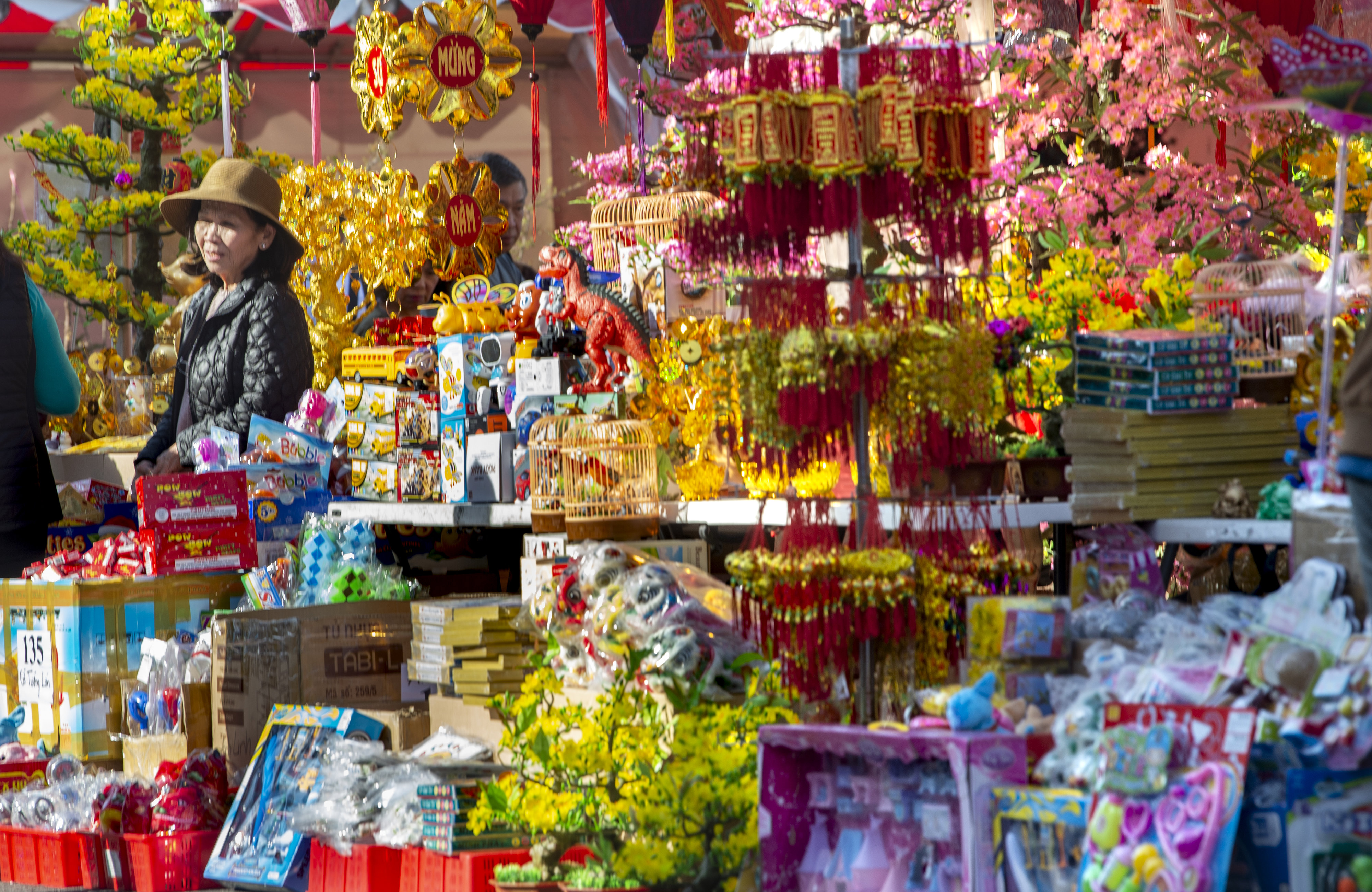 orchids promise good fortune at the flower festival in little saigon