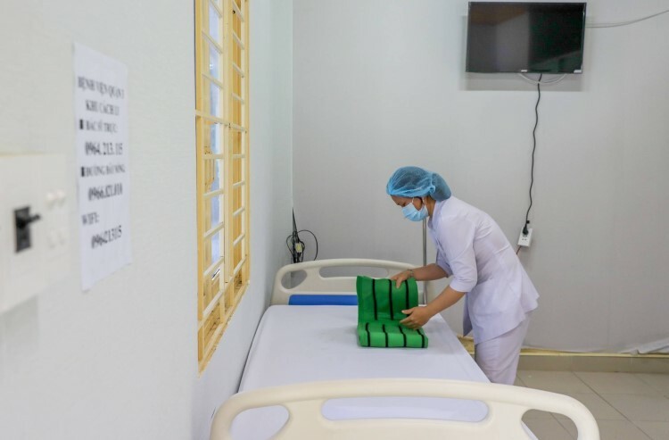 clean and quiet inside a quarantine zone in hcmc