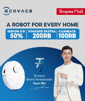 Discover smarter home cleaning with ECOVACS ROBOTICS and Hyun Bin on Shopee in Indonesia