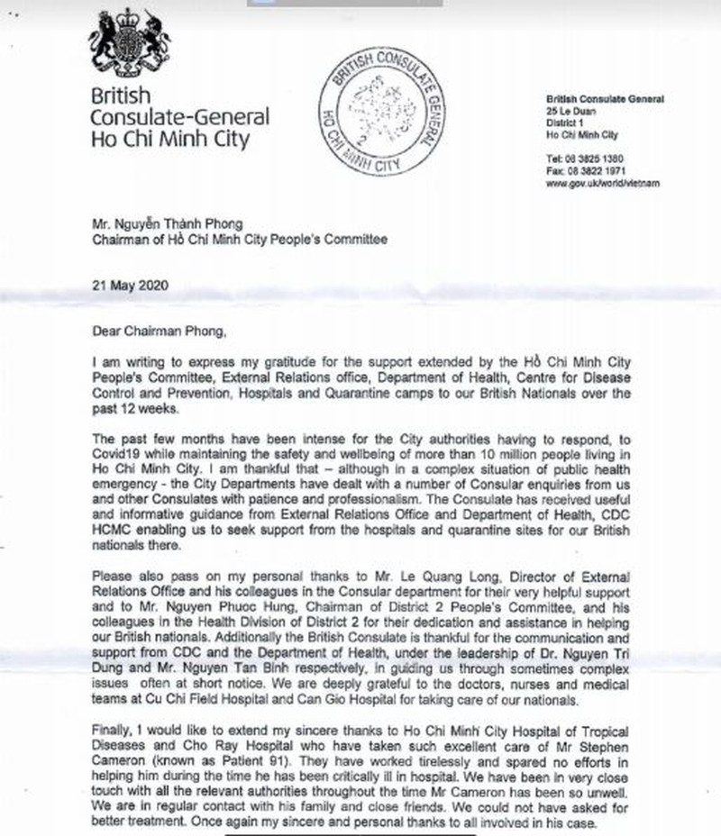 british consul general thanks vietnam for making all efforts to save british pilot