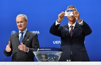 latest news champions league quarter final semi final draw