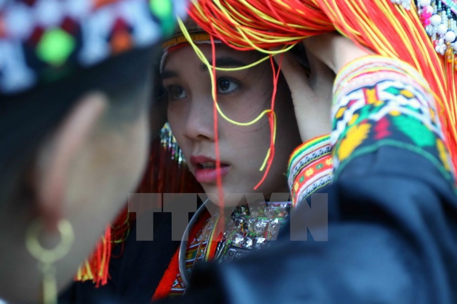 A wedding ceremony of Red Dao ethnics