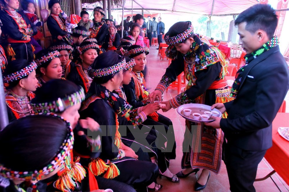 A wedding ceremony of Red Dao ethnics