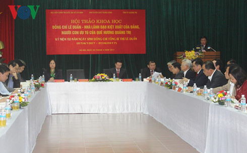 Workshop spotlights late Party Chief Le Duan’s life and career