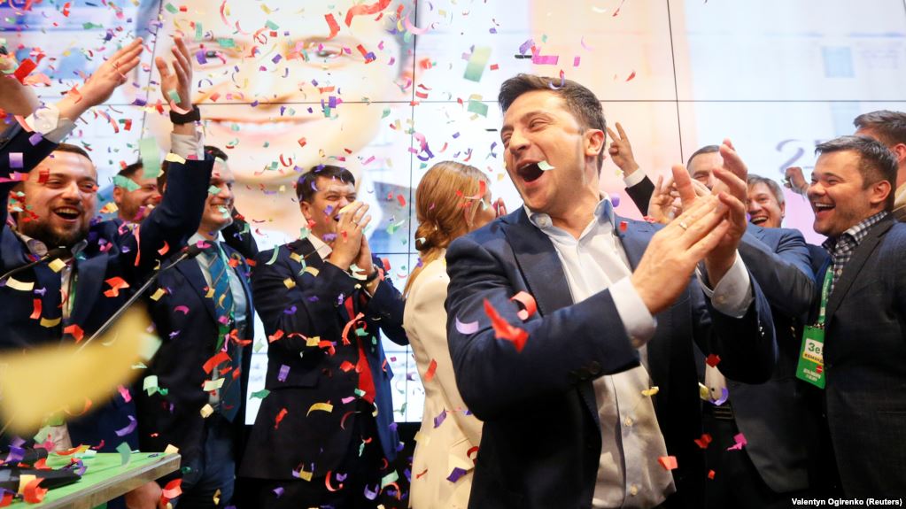 Ukraine vaults into unknown after TV comic elected president