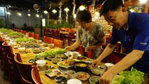 a korean neighborhood in saigon