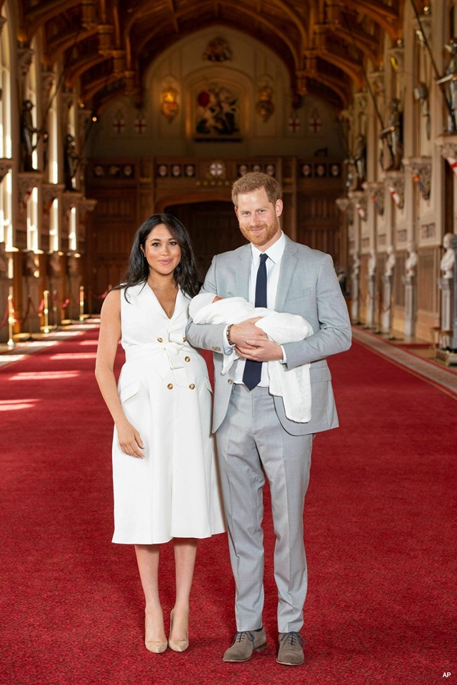 Prince Harry and Meghan show baby son Archie to the world