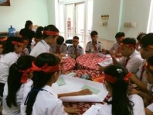 ngo prepares food for quang nams needy families