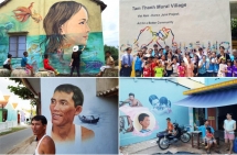 Quang Nam’s fishing village with over 100 giant mural paintings