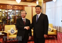 Top Chinese leader affirms desire to develop ties with Vietnam