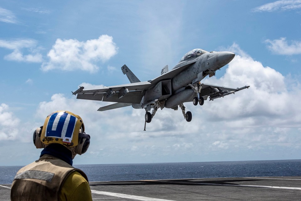 China says it hold military exercises as US carrier enters East Sea