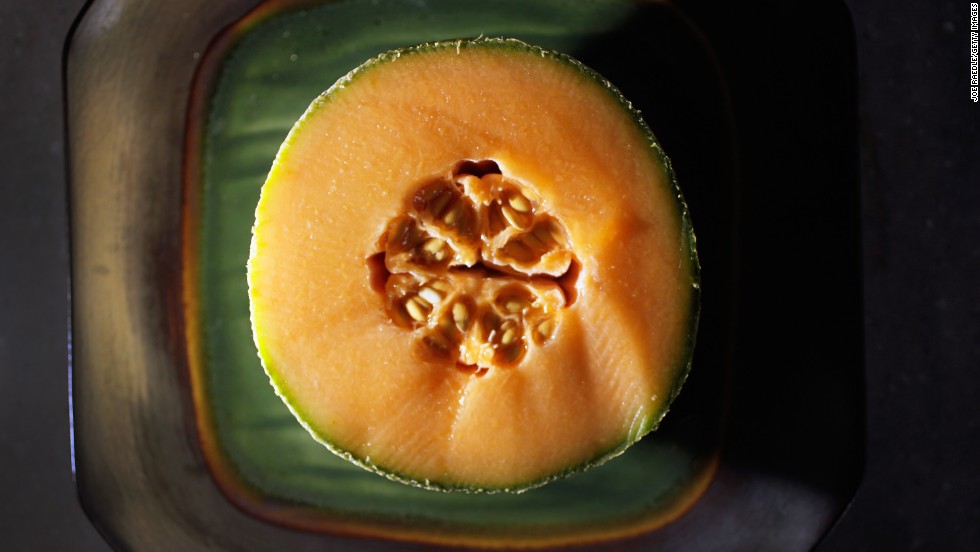 <strong>Cantaloupe</strong><br />Water content: 90.2%<br /><br />This succulent melon provides a big nutritional payoff for very few calories. One six-ounce serving — about one-quarter of a melon — contains just 50 calories but delivers a full 100% of your recommended daily intake of vitamins A and <br />.<br /> "I love cantaloupe as a dessert," Gans says. "If you've got a sweet tooth, it will definitely satisfy." Tired of plain old raw fruit? Blend cantaloupe with yogurt and freeze it into sherbet, or puree it with orange juice and mint to make a refreshing soup.