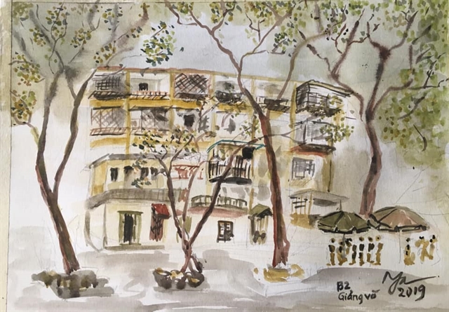 Bilingual sketch book on Hanoi published