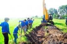 irrigation work built to welcome binh thuan provincial party congress