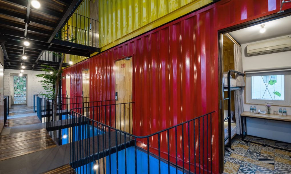 First hostel built from recycled shipping containers pops up in Vietnam