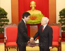 party and state leader welcomes japanese pms special envoy